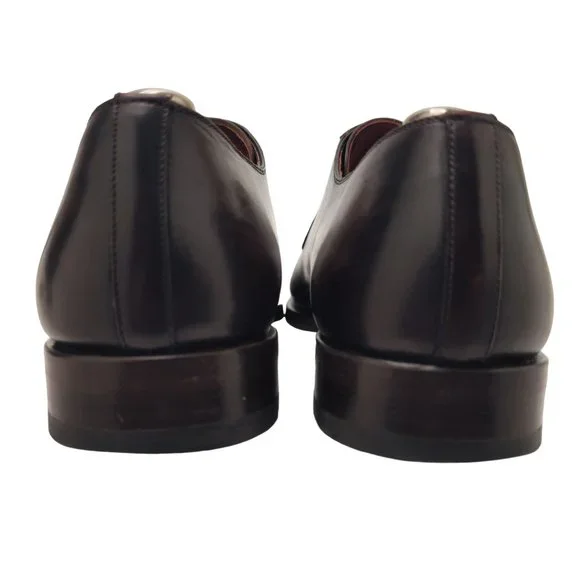 Magnanni Seleccion Patina Brown Leather Dress Shoes Men's size 8M Derby Oxfords - Picture 7 of 13